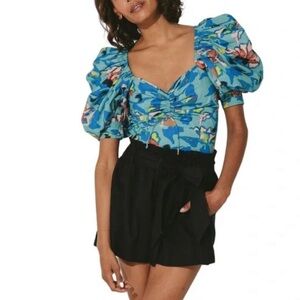 Cleobella Ayla Floral Puff Sleeve Top